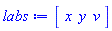 Vector[row](3, {(1) = x, (2) = y, (3) = v})