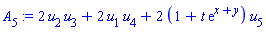 2*u[2]*u[3]+2*u[1]*u[4]+2*(1+t*exp(x+y))*u[5]