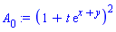 (1+t*exp(x+y))^2