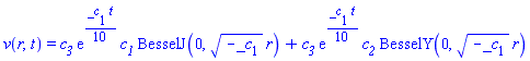 v(r, t) = c__3*exp((1/10)*_c[1]*t)*c__1*BesselJ(0, (-_c[1])^(1/2)*r)+c__3*exp((1/10)*_c[1]*t)*c__2*BesselY(0, (-_c[1])^(1/2)*r)