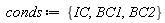 conds := {BC1, BC2, IC}