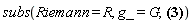 subs(Riemann = R, g_ = G, Physics[Riemann][alpha, beta, mu, nu] = Physics[g_][alpha, lambda]*((1/2)*Physics[d_][mu](Physics[g_][`~lambda`, `~sigma`], [X])*(Physics[d_][nu](Physics[g_][beta, sigma], [X])+Physics[d_][beta](Physics[g_][nu, sigma], [X])-Physics[d_][sigma](Physics[g_][beta, nu], [X]))+(1/2)*Physics[g_][`~lambda`, `~sigma`]*(Physics[d_][mu](Physics[d_][nu](Physics[g_][beta, sigma], [X]), [X])+Physics[d_][beta](Physics[d_][mu](Physics[g_][nu, sigma], [X]), [X])-Physics[d_][mu](Physics[d_][sigma](Physics[g_][beta, nu], [X]), [X]))-(1/2)*Physics[d_][nu](Physics[g_][`~kappa`, `~lambda`], [X])*(Physics[d_][mu](Physics[g_][beta, kappa], [X])+Physics[d_][beta](Physics[g_][kappa, mu], [X])-Physics[d_][kappa](Physics[g_][beta, mu], [X]))-(1/2)*Physics[g_][`~kappa`, `~lambda`]*(Physics[d_][mu](Physics[d_][nu](Physics[g_][beta, kappa], [X]), [X])+Physics[d_][beta](Physics[d_][nu](Physics[g_][kappa, mu], [X]), [X])-Physics[d_][kappa](Physics[d_][nu](Physics[g_][beta, mu], [X]), [X]))+(1/4)*Physics[g_][`~lambda`, `~tau`]*(Physics[d_][upsilon](Physics[g_][mu, tau], [X])+Physics[d_][mu](Physics[g_][tau, upsilon], [X])-Physics[d_][tau](Physics[g_][mu, upsilon], [X]))*Physics[g_][`~omega`, `~upsilon`]*(Physics[d_][nu](Physics[g_][beta, omega], [X])+Physics[d_][beta](Physics[g_][nu, omega], [X])-Physics[d_][omega](Physics[g_][beta, nu], [X]))-(1/4)*Physics[g_][`~chi`, `~lambda`]*(Physics[d_][upsilon](Physics[g_][chi, nu], [X])+Physics[d_][nu](Physics[g_][chi, upsilon], [X])-Physics[d_][chi](Physics[g_][nu, upsilon], [X]))*Physics[g_][`~psi`, `~upsilon`]*(Physics[d_][mu](Physics[g_][beta, psi], [X])+Physics[d_][beta](Physics[g_][mu, psi], [X])-Physics[d_][psi](Physics[g_][beta, mu], [X]))))