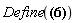 "Define(?)  "