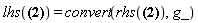 lhs(Physics[Riemann][alpha, beta, mu, nu] = Physics[g_][alpha, lambda]*(Physics[d_][mu](Physics[Christoffel][`~lambda`, beta, nu], [X])-Physics[d_][nu](Physics[Christoffel][`~lambda`, beta, mu], [X])+Physics[Christoffel][`~lambda`, upsilon, mu]*Physics[Christoffel][`~upsilon`, beta, nu]-Physics[Christoffel][`~lambda`, upsilon, nu]*Physics[Christoffel][`~upsilon`, beta, mu])) = convert(rhs(Physics[Riemann][alpha, beta, mu, nu] = Physics[g_][alpha, lambda]*(Physics[d_][mu](Physics[Christoffel][`~lambda`, beta, nu], [X])-Physics[d_][nu](Physics[Christoffel][`~lambda`, beta, mu], [X])+Physics[Christoffel][`~lambda`, upsilon, mu]*Physics[Christoffel][`~upsilon`, beta, nu]-Physics[Christoffel][`~lambda`, upsilon, nu]*Physics[Christoffel][`~upsilon`, beta, mu])), g_)