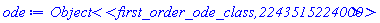 module first_order_ode_class () local ode::`=`, x::symbol, y::symbol, is_linear_ode::truefalse; option object(ode_class); end module