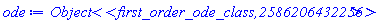 module first_order_ode_class () local ode::`=`, x::symbol, y::symbol, is_linear_ode::truefalse; option object(ode_class); end module