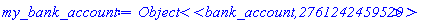 module bank_account () local account_id::integer, amount::float; option object; end module