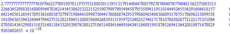 0.27777777777777776397462277091907011975753188030113951317914406478057927874840767740481562373003315226634520983816800996470362145453862532221525590790979054945879535094119510144492455542916046181576421405612654170953616803872798719864610990730441760868742953790609654863860931767517069621509955810109636539632404479442753128219045120085960426859313195972524025274617178107865026772122175351084870581434529081510331401384332053907438012718651488416649564345104891991874526941344208109716708299203602655e-17