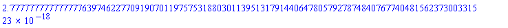 0.2777777777777777639746227709190701197575318803011395131791440647805792787484076774048156237300331523e-17