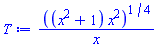 ((x^2+1)*x^2)^(1/4)/x