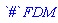 `#`*FDM