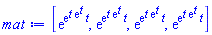 [exp(exp(t*exp(t))*t), exp(exp(t*exp(t))*t), exp(exp(t*exp(t))*t), exp(exp(t*exp(t))*t)]