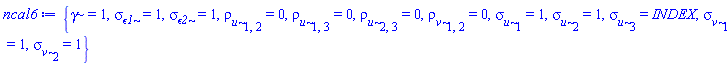 {gamma = 1, sigma__epsilon1 = 1, sigma__epsilon2 = 1, rho__u[1, 2] = 0, rho__u[1, 3] = 0, rho__u[2, 3] = 0, rho__v[1, 2] = 0, sigma__u[1] = 1, sigma__u[2] = 1, sigma__u[3] = INDEX, sigma__v[1] = 1, sigma__v[2] = 1}
