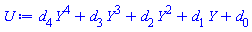 Y^4*d[4]+Y^3*d[3]+Y^2*d[2]+Y*d[1]+d[0]