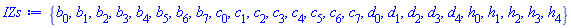 {b[0], b[1], b[2], b[3], b[4], b[5], b[6], b[7], c[0], c[1], c[2], c[3], c[4], c[5], c[6], c[7], d[0], d[1], d[2], d[3], d[4], h[0], h[1], h[2], h[3], h[4]}
