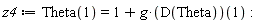 z4 := Theta(1) = 1+g*(D(Theta))(1)