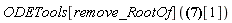 ODETools[remove_RootOf]((phi(s) = RootOf(-(Int(1/(-2*K*sin(_a)+RootOf(-(Int(1/(-2*K*sin(_a)+_Z)^(1/2), _a = 0 .. arcsin((1/2)*(-phi__0^2+_Z)/K)))+L+c__2))^(1/2), _a = 0 .. _Z))+s+c__2), phi(s) = RootOf(-(Int(-1/(-2*K*sin(_a)+RootOf(-(Int(-1/(-2*K*sin(_a)+_Z)^(1/2), _a = 0 .. arcsin((1/2)*(-phi__0^2+_Z)/K)))+L+c__2))^(1/2), _a = 0 .. _Z))+s+c__2))[1])