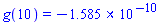 g(10) = -0.1585e-9