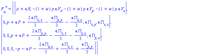 F[mu, `~nu`] = Matrix(%id = 36893488152269227780)