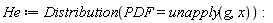 He := Distribution(PDF = unapply(g, x))