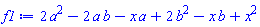 2*a^2-2*a*b-a*x+2*b^2-b*x+x^2