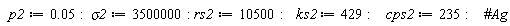 p2 := 0.5e-1; sigma2 := 3500000; rs2 := 10500; ks2 := 429; cps2 := 235