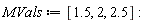 MVals := [1.5, 2, 2.5]