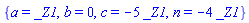 {a = _Z1, b = 0, c = -5*_Z1, n = -4*_Z1}