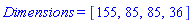 LinearAlgebra:-Dimensions = [155, 85, 85, 36]