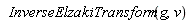 InverseElzakiTransform(g, v)