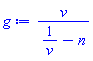 v/(1/v-n)
