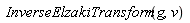 InverseElzakiTransform(g, v)