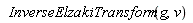 InverseElzakiTransform(g, v)