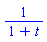 1/(1+t)