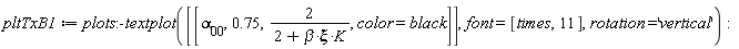 pltTxB1 := plots:-textplot([[`&alpha;__00`, .75, 2/(K*beta*xi+2), color = black]], font = [times, 11], rotation = 'vertical')