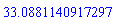 HFloat(33.08811409172967)