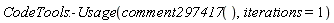 CodeTools:-Usage(comment297417(), iterations = 1)