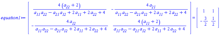 Matrix(%id = 36893490656581279980) = Matrix(%id = 36893490656581280100)