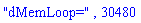 "dMemLoop=", 30480