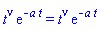 t^nu*exp(-a*t) = t^nu*exp(-a*t)