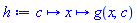 proc (c) options operator, arrow; proc (x) options operator, arrow; g(x, c) end proc end proc