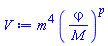 m^4*(varphi/M)^p