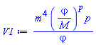 m^4*(varphi/M)^p*p/varphi