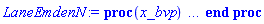 proc (x_bvp) local res, data, solnproc, _ndsol, outpoint, i; option `Copyright (c) 2000 by Waterloo Maple Inc. All rights reserved.`; _EnvDSNumericSaveDigits := Digits; Digits := 15; if _EnvInFsolve = true then outpoint := evalf[_EnvDSNumericSaveDigits](x_bvp) else outpoint := evalf(x_bvp) end if; data := Array(1..4, {(1) = proc (outpoint) local X, Y, YP, yout, errproc, L, V, i; option `Copyright (c) 2000 by Waterloo Maple Inc. All rights reserved.`; X := Vector(21, {(1) = .0, (2) = .14513627423941433, (3) = .3300400490930955, (4) = .5165023585796639, (5) = .6984874769290668, (6) = .8754987420749759, (7) = 1.0477984333758916, (8) = 1.2161354551828685, (9) = 1.381491829739222, (10) = 1.544938482475059, (11) = 1.706990580432664, (12) = 1.86782403214045, (13) = 2.0268617606734813, (14) = 2.1829057195303156, (15) = 2.3345474597633578, (16) = 2.480765541674215, (17) = 2.621314804334309, (18) = 2.7565733129807373, (19) = 2.8873920925965884, (20) = 3.0152209358089883, (21) = 3.14159265358979}, datatype = float[8], order = C_order); Y := Matrix(21, 2, {(1, 1) = 0.3196359284514304e-7, (1, 2) = .0, (2, 1) = -0.9730558766353057e-3, (2, 2) = -0.13962548531557952e-1, (3, 1) = -0.5883248720420963e-2, (3, 2) = -0.4193569074785368e-1, (4, 1) = -0.1797318430674736e-1, (4, 2) = -0.9217458399181636e-1, (5, 1) = -0.4131348085259813e-1, (5, 2) = -.16919951608979755, (6, 1) = -0.799384622393236e-1, (6, 2) = -.27147172592215324, (7, 1) = -.1368808144020243, (7, 2) = -.3923733235831555, (8, 1) = -.21377046636790417, (8, 2) = -.522166351819157, (9, 1) = -.3107342879987383, (9, 2) = -.6495536186941127, (10, 1) = -.4264111902380307, (10, 2) = -.7627187681305828, (11, 1) = -.5574829390654967, (11, 2) = -.8497305519434499, (12, 1) = -.6987270372291136, (12, 2) = -.8997776058025547, (13, 1) = -.8428362081015748, (13, 2) = -.9044220887548388, (14, 1) = -.9811198896068852, (14, 2) = -.859412018823206, (15, 1) = -1.104969995970345, (15, 2) = -.7657798697605145, (16, 1) = -1.2074972138252416, (16, 2) = -.6292060639323462, (17, 1) = -1.2843268757686124, (17, 2) = -.45787966719328504, (18, 1) = -1.333238966633956, (18, 2) = -.2605172649515533, (19, 1) = -1.3534559765434562, (19, 2) = -0.4508440372973734e-1, (20, 1) = -1.3448316074602937, (20, 2) = .1821964354673438, (21, 1) = -1.3070870490799873, (21, 2) = .4160587298249581}, datatype = float[8], order = C_order); YP := Matrix(21, 2, {(1, 1) = .0, (1, 2) = .0, (2, 1) = -0.13962548531557952e-1, (2, 2) = -.1113980704842691, (3, 1) = -0.4193569074785368e-1, (3, 2) = -.2015405048482742, (4, 1) = -0.9217458399181636e-1, (4, 2) = -.343687325666759, (5, 1) = -.16919951608979755, (5, 2) = -.5035675400369335, (6, 1) = -.27147172592215324, (6, 2) = -.647402113315466, (7, 1) = -.3923733235831555, (7, 2) = -.7471633832591599, (8, 1) = -.522166351819157, (8, 2) = -.783232537248921, (9, 1) = -.6495536186941127, (9, 2) = -.744437364628368, (10, 1) = -.7627187681305828, (10, 2) = -.6270886267407635, (11, 1) = -.8497305519434499, (11, 2) = -.4347025919309241, (12, 1) = -.8997776058025547, (12, 2) = -.1777770455058657, (13, 1) = -.9044220887548388, (13, 2) = .12613920234815157, (14, 1) = -.859412018823206, (14, 2) = .45393263278434093, (15, 1) = -.7657798697605145, (15, 2) = .780604700549791, (16, 1) = -.6292060639323462, (16, 2) = 1.0840315896768058, (17, 1) = -.45787966719328504, (17, 2) = 1.3481013630066627, (18, 1) = -.2605172649515533, (18, 2) = 1.5626840382177787, (19, 1) = -0.4508440372973734e-1, (19, 2) = 1.7222671918244137, (20, 1) = .1821964354673438, (20, 2) = 1.824295544689022, (21, 1) = .4160587298249581, (21, 2) = 1.866845549343699}, datatype = float[8], order = C_order); errproc := proc (x_bvp) local outpoint, X, Y, yout, L, V, i; option `Copyright (c) 2000 by Waterloo Maple Inc. All rights reserved.`; Digits := 15; outpoint := evalf(x_bvp); X := Vector(21, {(1) = .0, (2) = .14513627423941433, (3) = .3300400490930955, (4) = .5165023585796639, (5) = .6984874769290668, (6) = .8754987420749759, (7) = 1.0477984333758916, (8) = 1.2161354551828685, (9) = 1.381491829739222, (10) = 1.544938482475059, (11) = 1.706990580432664, (12) = 1.86782403214045, (13) = 2.0268617606734813, (14) = 2.1829057195303156, (15) = 2.3345474597633578, (16) = 2.480765541674215, (17) = 2.621314804334309, (18) = 2.7565733129807373, (19) = 2.8873920925965884, (20) = 3.0152209358089883, (21) = 3.14159265358979}, datatype = float[8], order = C_order); Y := Matrix(21, 2, {(1, 1) = -0.25077737842358044e-7, (1, 2) = .0, (2, 1) = -0.40038445369463545e-8, (2, 2) = -0.47441888938412575e-7, (3, 1) = 0.24903733201110173e-9, (3, 2) = -0.2364646544742844e-9, (4, 1) = 0.2564373760022242e-9, (4, 2) = 0.38798227461428986e-9, (5, 1) = 0.31767481824355886e-9, (5, 2) = 0.5339123192726902e-9, (6, 1) = 0.39829193343698827e-9, (6, 2) = 0.539662826009311e-9, (7, 1) = 0.4916052606674395e-9, (7, 2) = 0.7950689370855202e-9, (8, 1) = 0.6174249803274765e-9, (8, 2) = 0.8784077304184107e-9, (9, 1) = 0.7584982296733483e-9, (9, 2) = 0.10697274951300486e-8, (10, 1) = 0.9226991856785253e-9, (10, 2) = 0.9272747882919353e-9, (11, 1) = 0.10582585071245972e-8, (11, 2) = 0.7328035392740489e-9, (12, 1) = 0.1157723351582924e-8, (12, 2) = 0.4937968779981205e-9, (13, 1) = 0.12199685991479275e-8, (13, 2) = 0.2625679217834483e-9, (14, 1) = 0.12603507952507571e-8, (14, 2) = 0.23115955398217412e-9, (15, 1) = 0.12733264772834125e-8, (15, 2) = -0.15640808896048543e-9, (16, 1) = 0.1228547519035937e-8, (16, 2) = -0.4526213494523792e-9, (17, 1) = 0.1189528338863035e-8, (17, 2) = -0.8599683933928513e-10, (18, 1) = 0.11596016323158177e-8, (18, 2) = -0.3540008313431599e-9, (19, 1) = 0.10771022348635273e-8, (19, 2) = -0.8285708059708356e-9, (20, 1) = 0.9564998889940215e-9, (20, 2) = -0.10538675420448198e-8, (21, 1) = 0.8848000583067432e-9, (21, 2) = -0.28164101482625913e-9}, datatype = float[8], order = C_order); if not type(outpoint, 'numeric') then if outpoint = "start" or outpoint = "left" then return X[1] elif outpoint = "right" then return X[21] elif outpoint = "order" then return 8 elif outpoint = "error" then return HFloat(4.7441888938412575e-8) elif outpoint = "errorproc" then error "this is already the error procedure" elif outpoint = "rawdata" then return [2, 21, [gamma(xi), diff(gamma(xi), xi)], X, Y] else return ('procname')(x_bvp) end if end if; if outpoint < X[1] or X[21] < outpoint then error "solution is only defined in the range %1..%2", X[1], X[21] end if; V := array([1 = 4, 2 = 0]); if Digits <= trunc(evalhf(Digits)) then L := Vector(4, 'datatype' = 'float'[8]); yout := Vector(2, 'datatype' = 'float'[8]); evalhf(`dsolve/numeric/lagrange`(21, 2, X, Y, outpoint, var(yout), var(L), var(V))) else L := Vector(4, 'datatype' = 'sfloat'); yout := Vector(2, 'datatype' = 'sfloat'); `dsolve/numeric/lagrange`(21, 2, X, Y, outpoint, yout, L, V) end if; [xi = outpoint, seq('[gamma(xi), diff(gamma(xi), xi)]'[i] = yout[i], i = 1 .. 2)] end proc; if not type(outpoint, 'numeric') then if outpoint = "start" or outpoint = "left" then return X[1] elif outpoint = "method" then return "bvp" elif outpoint = "right" then return X[21] elif outpoint = "order" then return 8 elif outpoint = "error" then return HFloat(4.7441888938412575e-8) elif outpoint = "errorproc" then return eval(errproc) elif outpoint = "rawdata" then return [2, 21, "depnames", X, Y, YP] else error "non-numeric value" end if end if; if outpoint < X[1] or X[21] < outpoint then error "solution is only defined in the range %1..%2", X[1], X[21] end if; if Digits <= trunc(evalhf(Digits)) and (_EnvInFsolve <> true or _EnvDSNumericSaveDigits <= trunc(evalhf(Digits))) then V := array( 1 .. 6, [( 1 ) = (7), ( 2 ) = (0), ( 3 ) = (false), ( 4 ) = (false), ( 5 ) = (true), ( 6 ) = (false)  ] ); L := Matrix(7, 2, {(1, 1) = .0, (1, 2) = .0, (2, 1) = .0, (2, 2) = .0, (3, 1) = .0, (3, 2) = .0, (4, 1) = .0, (4, 2) = .0, (5, 1) = .0, (5, 2) = .0, (6, 1) = .0, (6, 2) = .0, (7, 1) = .0, (7, 2) = .0}, datatype = float[8], order = C_order); yout := Vector(2, {(1) = .0, (2) = .0}, datatype = float[8]); evalhf(`dsolve/numeric/hermite`(21, 2, X, Y, YP, outpoint, var(yout), var(L), var(V))) else if _EnvInFsolve = true then Digits := _EnvDSNumericSaveDigits end if; V := array( 1 .. 6, [( 1 ) = (7), ( 2 ) = (0), ( 3 ) = (false), ( 4 ) = (false), ( 5 ) = (true), ( 6 ) = (false)  ] ); L := Matrix(7, 2, {(1, 1) = 0., (1, 2) = 0., (2, 1) = 0., (2, 2) = 0., (3, 1) = 0., (3, 2) = 0., (4, 1) = 0., (4, 2) = 0., (5, 1) = 0., (5, 2) = 0., (6, 1) = 0., (6, 2) = 0., (7, 1) = 0., (7, 2) = 0.}, order = C_order); yout := Vector(2, {(1) = 0., (2) = 0.}); `dsolve/numeric/hermite`(21, 2, X, Y, YP, outpoint, yout, L, V) end if; [outpoint, seq(yout[i], i = 1 .. 2)] end proc, (2) = Array(0..0, {}), (3) = [xi, gamma(xi), diff(gamma(xi), xi)], (4) = 0}); solnproc := data[1]; if not type(outpoint, 'numeric') then if outpoint = "solnprocedure" then return eval(solnproc) elif member(outpoint, ["start", "left", "right", "errorproc", "rawdata", "order", "error"]) then return solnproc(x_bvp) elif outpoint = "sysvars" then return data[3] elif procname <> unknown then return ('procname')(x_bvp) else _ndsol := pointto(data[2][0]); return ('_ndsol')(x_bvp) end if end if; try res := solnproc(outpoint); [xi = res[1], seq('[gamma(xi), diff(gamma(xi), xi)]'[i] = res[i+1], i = 1 .. 2)] catch: error  end try end proc