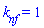k[nf] = 1