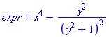 x^4-y^2/(y^2+1)^2
