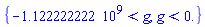 {-1122222222. < g, g < 0.}