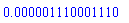 0.1110001110e-5