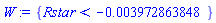 {Rstar < -0.3972863848e-2}