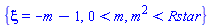 {xi = -m-1, 0 < m, m^2 < Rstar}